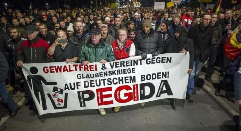  德国民众抗议欧洲反伊运动（Pegida）