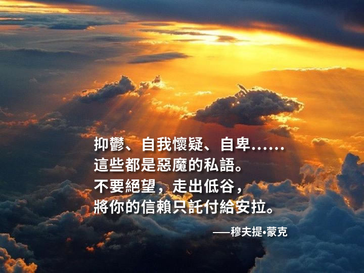将你的信赖只托付给安拉